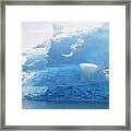 Blue Icebergs Framed Print