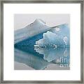 Blue Icebergs Framed Print