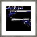 Blue Kissed Pistols Framed Print