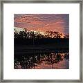 Blue Lake Sunset V Framed Print