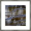 Blue Lines In The Reflecting Pool Framed Print