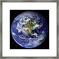Blue Marble Image Of Earth (2010) Framed Print