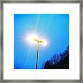 Blue Morning - Bright Beam Of Light Framed Print