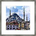Blue Mosque In Istanbul Framed Print