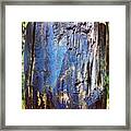 Blue Painted Wood #iccloseups #painted Framed Print