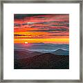 North Carolina Blue Ridge Parkway Nc Autumn Sunrise Framed Print