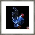 Blue Rooster Pop Art - 4602 - Bb - James Ahn Framed Print