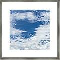 Blue Sky And Clouds Framed Print