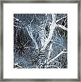 Blue Snow Framed Print