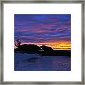 Blue Sunset Framed Print