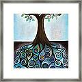 Blue Tree Framed Print