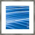 Blue Water Waves Abstract 2 Framed Print