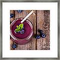 Blueberry Smoothie Framed Print