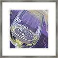 Bluestone Vineyard Wineglass Framed Print