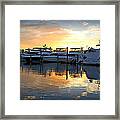 Bluewater Sunset Framed Print