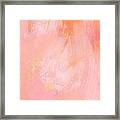 Blush- Abstract Painting In Pinks Framed Print