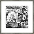 Boat And Cow Framed Print