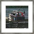 Boat At Bracebridge Falls Framed Print