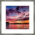 Boathouse Sunset Framed Print