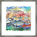 Boats In Porticello 01 Framed Print