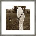 Bobby T. Jones Jr. Playing In The National Open Golf Champions 1921 Framed Print