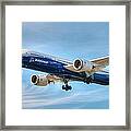 Boeing 787-9 Wispy Framed Print