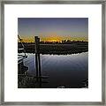 Bon Secour Sunset At Fishery Framed Print