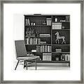 Bookcase By The Baker Furniture Company Framed Print