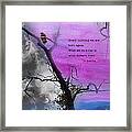 Born Again - Tree Art With Buddha Quote Framed Print