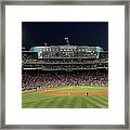 Boston Fenway Park Baseball Framed Print