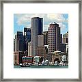 Boston Skyline Framed Print