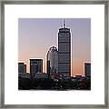 Boston Sunrise Sky Framed Print