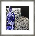 Bottle And Plate Framed Print