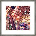 Bottom Of A Gigantic Ferris Wheel Framed Print