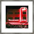 Boulevard Hotel Framed Print