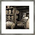 Bourbon Barrels Framed Print