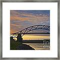 Bourne Bridge Sunrise Framed Print