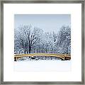 Bow Bridge In Central Park Nyc Framed Print