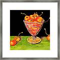 Bowl Of Cherries Framed Print