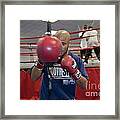 Boxer At Olympic Training Facility Framed Print