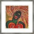 Brazen Blazing Framed Print