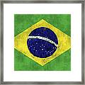 Brazil Flag Framed Print