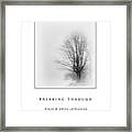 Breaking Through  Black And White Collection Framed Print