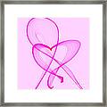 Breast Cancer Awareness . Love Framed Print