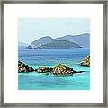 Breath-taking View Of Trunk Bay, St Framed Print