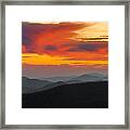 Breathtaking Blue Ridge Sunset Framed Print