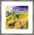 Breezy Dusk In The Park Framed Print