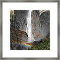 Bridalveil Falls No Sky Framed Print