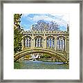 Bridge Of Sighs Cambridge Framed Print