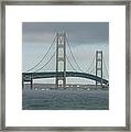 Bridge With Haze Framed Print